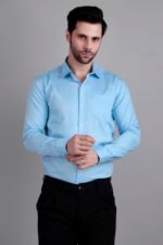 Sky Blue Semi Formal Shirt