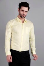 Lemon Yellow Semi Formal Shirt