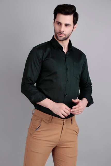 solid semi formal shirt