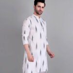 Dor Handloom Ikkat Kurta