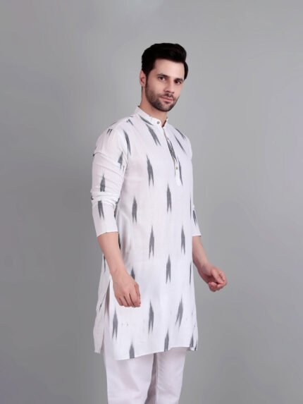 handloom ikkat kurta