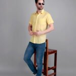Dor Casual Half Shirt-Yellow