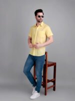 Dor Casual Half Shirt-Yellow