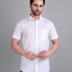 Dor Casual Half Shirt-White