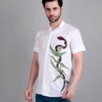 Dor Casual Hand Painted Half Shirt