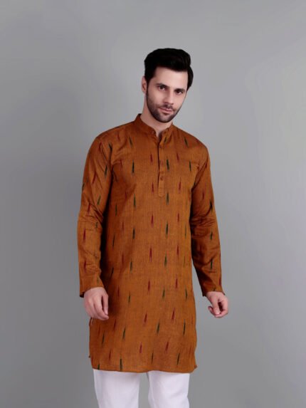 handloom ikkat kurta