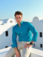 Pure Cotton Satin Printed Shirt
