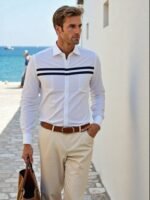 dor modern white cotton shirt