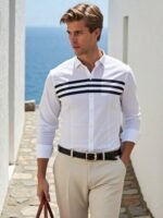 dor modern white cotton shirt