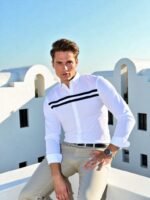 dor modern white cotton shirt