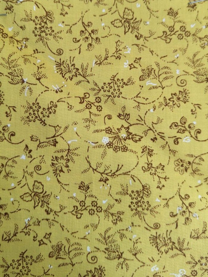 Dor Pure Cotton Yellow Satin Printed Shirt