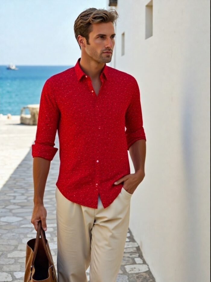Satin Printed Shirt