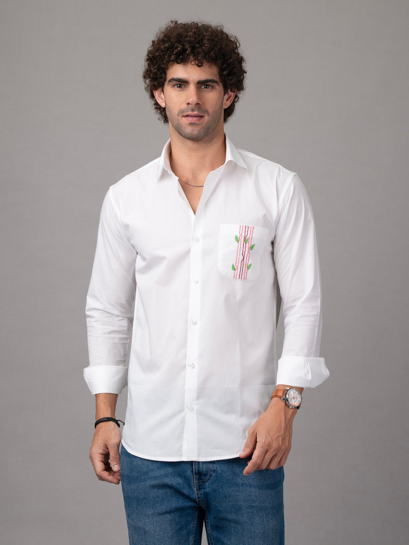 hand embroidered shirt