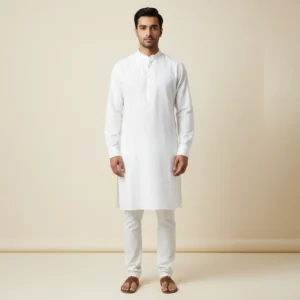 Dor White Kurta (Anant) – Premium Cotton Ethnic Wear