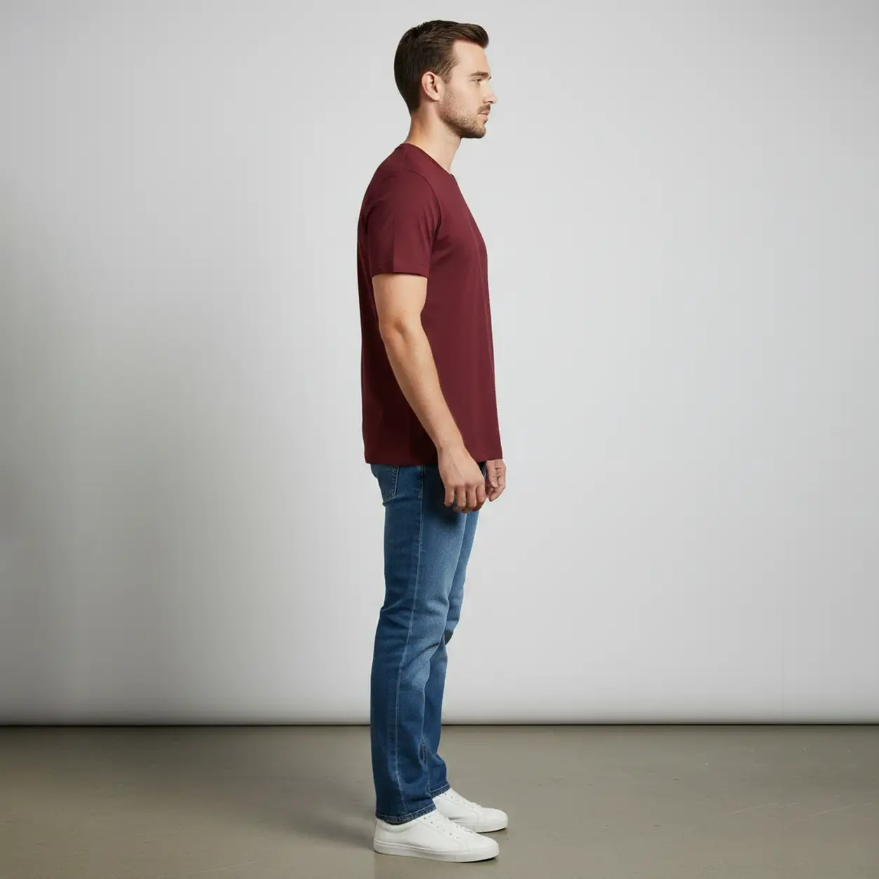 Dor Basic Tee Maroon
