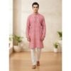 Pink Ikat Kurta